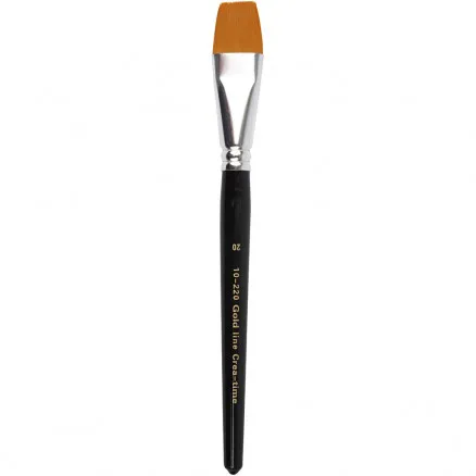 Gold Line Pensler, L: 21 cm, B: 24 mm, flad, 6 stk./ 6 pk.